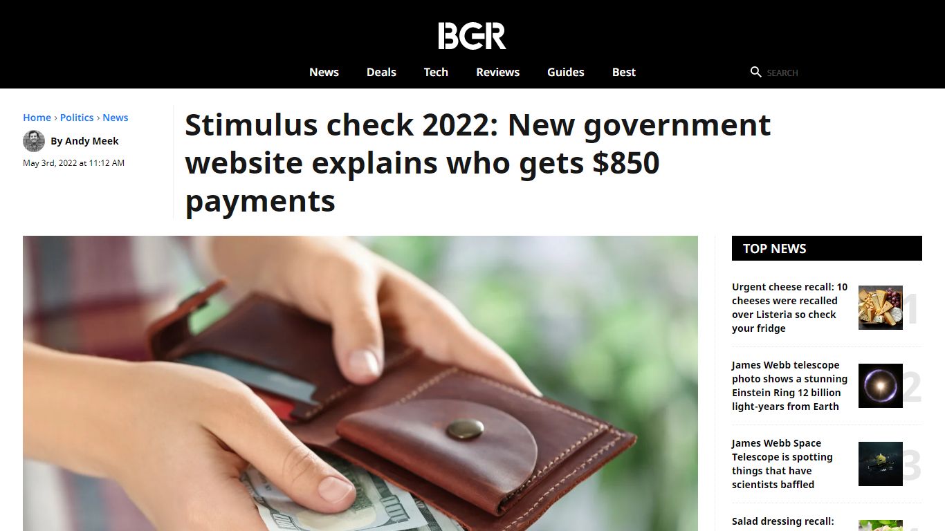 Stimulus check 2022: New website explains who gets $850 relief checks - BGR